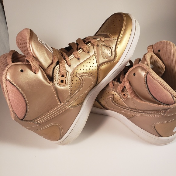 Nike Shoes - Nike Air Force Shoes / Metalic Gold size 6,5